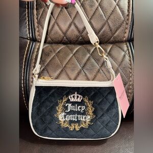 Juicy Couture Royal Couture Mini Wristlet Liquorice Purse